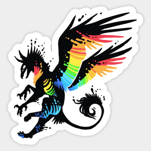 Fabulous Rainbow Griffon Sticker